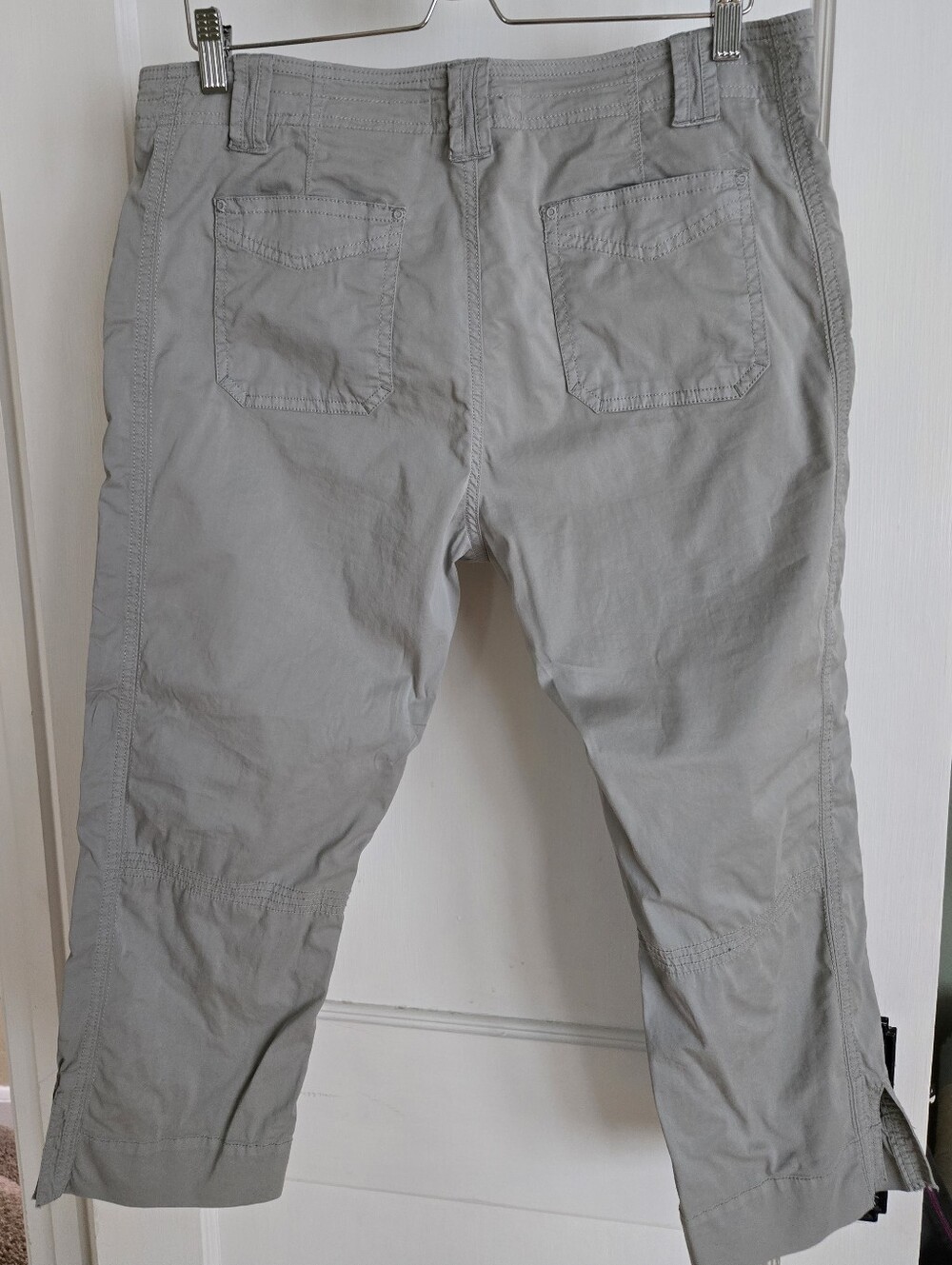 Casual Crop Utility Pants - Light Gray - Picture 13 of 13